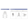 Pneumatischer Luftgreiferzylinder der Serie MHT2 von SMC